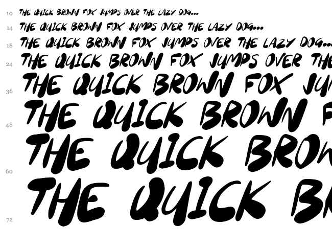 Sourdough font waterfall